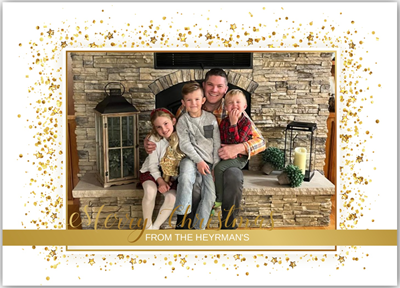 Merry Christmas Card with Photo